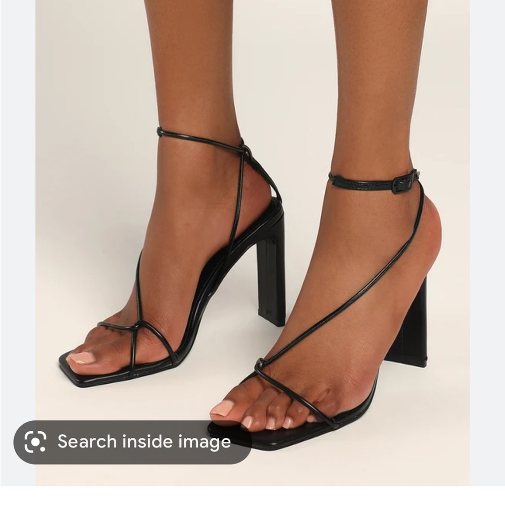 Black billini block heels